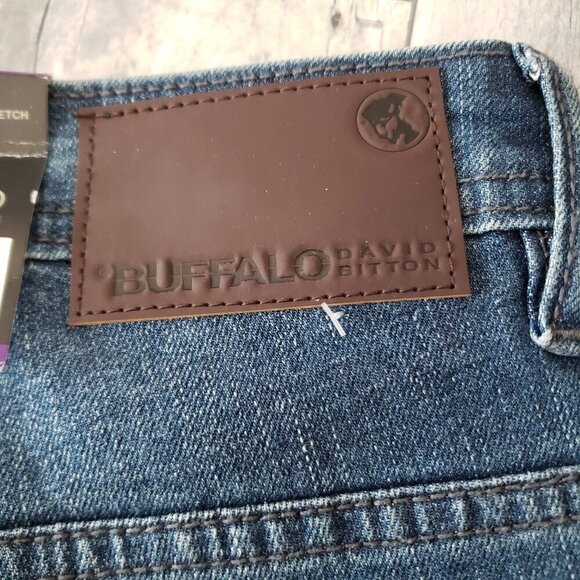 NWT - Buffalo David Bitton Jackson Straight Stretch Blue - Size 40x29 - Picture 3 of 5